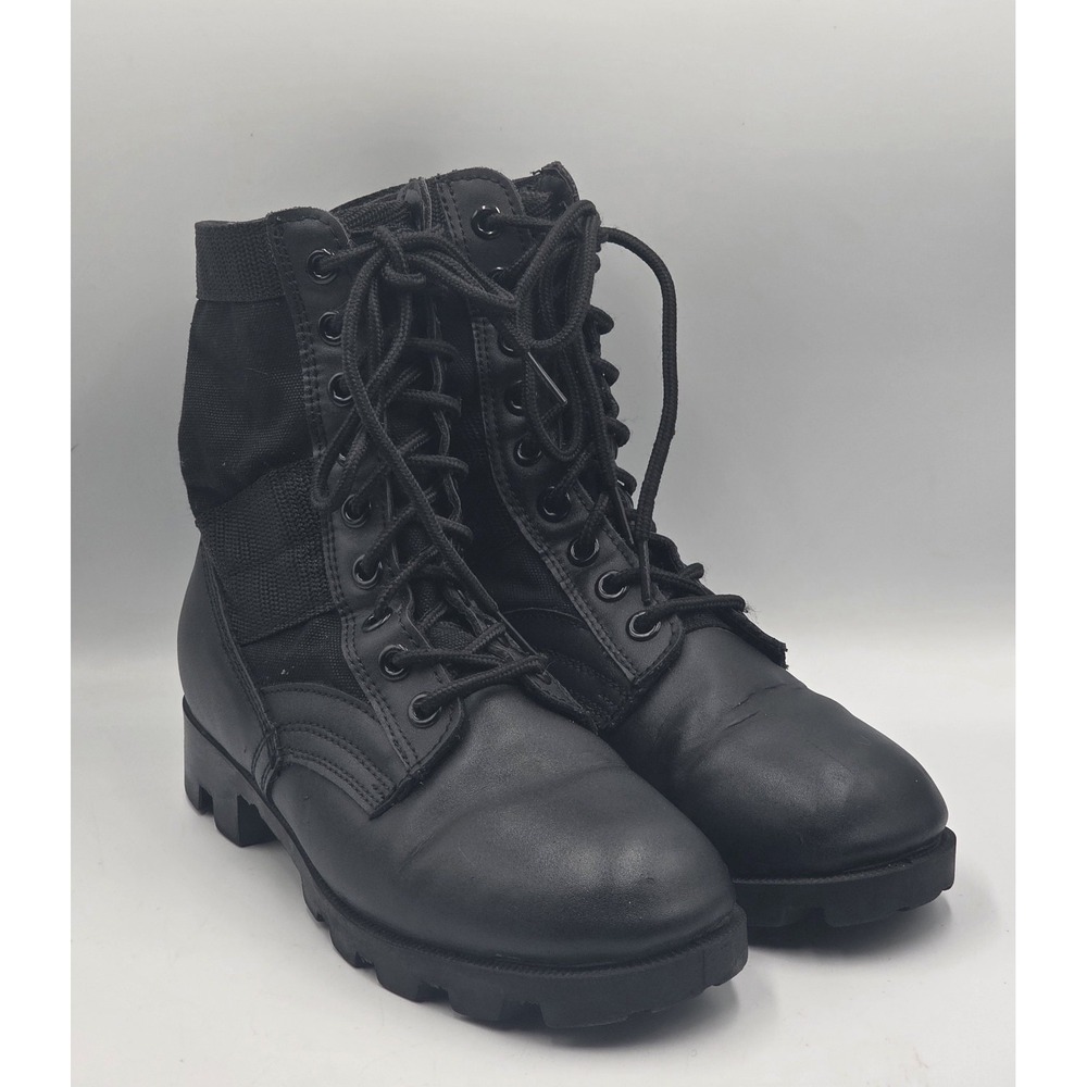Rothco Black Leather Jungle Lace Up Boot Combat Unisex Shoes Men's 5R Women's 7M